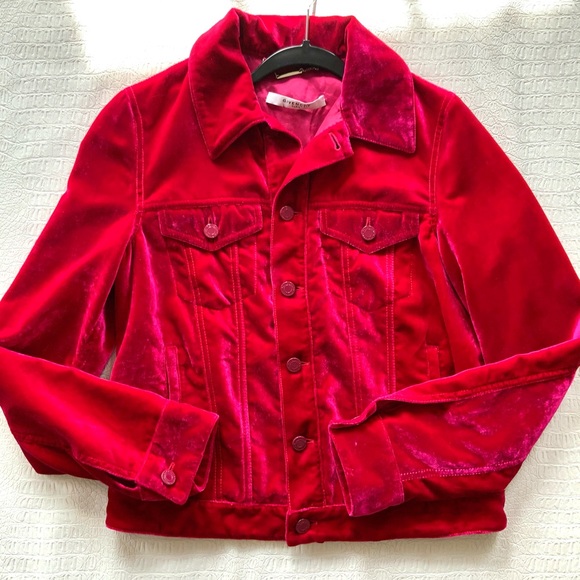 Givenchy pink velvet button up  jacket - Picture 8 of 16